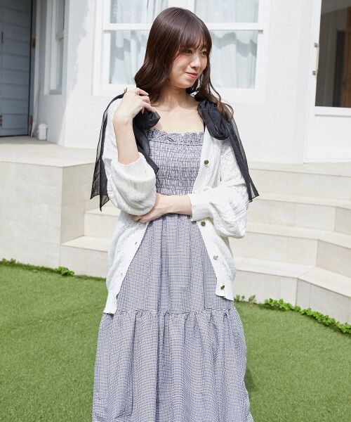 MAJESTIC LEGON / マジェスティックレゴン ロング・マキシ丈ワンピース | 2way肩リボンキャミワンピ | 詳細8