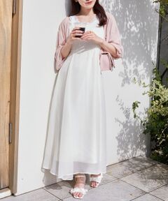 MAJESTIC LEGON / マジェスティックレゴン ロング・マキシ丈ワンピース | シアーレディキャミワンピ