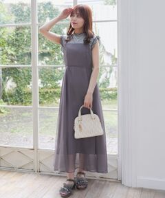 MAJESTIC LEGON / マジェスティックレゴン ロング・マキシ丈ワンピース | シアーレディキャミワンピ