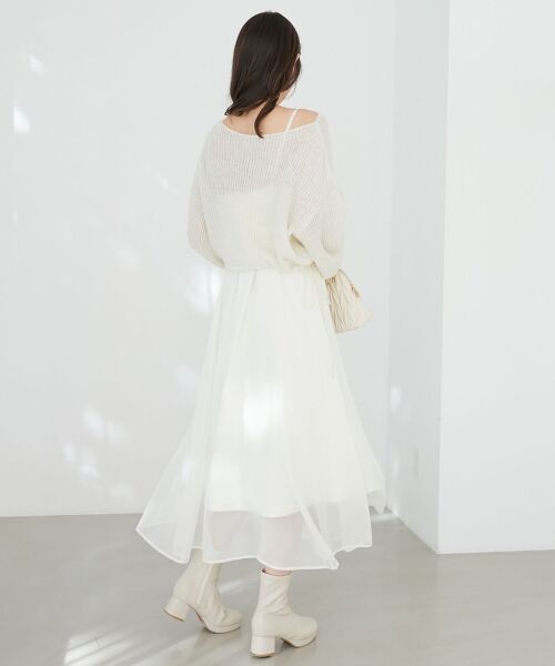 MAJESTIC LEGON / マジェスティックレゴン ロング・マキシ丈ワンピース | シアーレディキャミワンピ | 詳細12