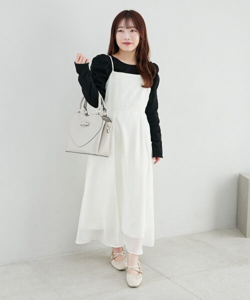 MAJESTIC LEGON / マジェスティックレゴン ロング・マキシ丈ワンピース | シアーレディキャミワンピ | 詳細20