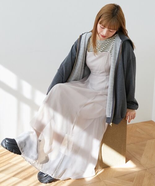 MAJESTIC LEGON / マジェスティックレゴン ロング・マキシ丈ワンピース | シアーレディキャミワンピ | 詳細23