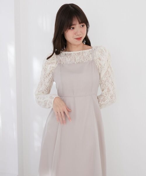 MAJESTIC LEGON / マジェスティックレゴン ロング・マキシ丈ワンピース | シアーレディキャミワンピ | 詳細30