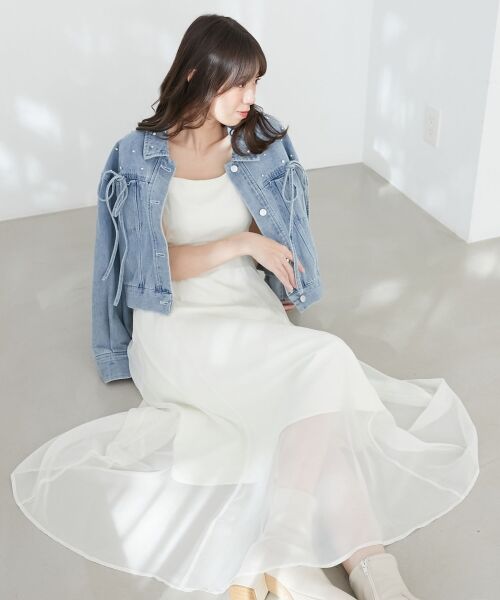 MAJESTIC LEGON / マジェスティックレゴン ロング・マキシ丈ワンピース | シアーレディキャミワンピ | 詳細9