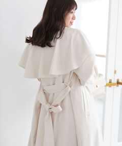 MAJESTIC LEGON / マジェスティックレゴン トレンチコート | ドレープフリルトレンチコート