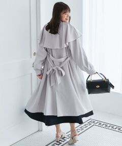 MAJESTIC LEGON / マジェスティックレゴン トレンチコート | ドレープフリルトレンチコート