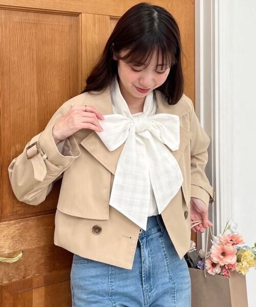 MAJESTIC LEGON / マジェスティックレゴン トレンチコート | ショートトレンチコート | 詳細17