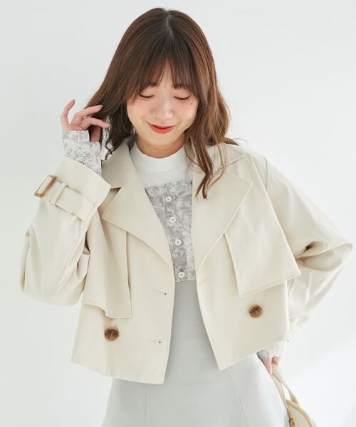 MAJESTIC LEGON / マジェスティックレゴン トレンチコート | ショートトレンチコート | 詳細12