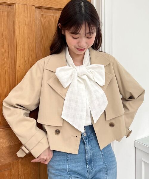 MAJESTIC LEGON / マジェスティックレゴン トレンチコート | ショートトレンチコート | 詳細16