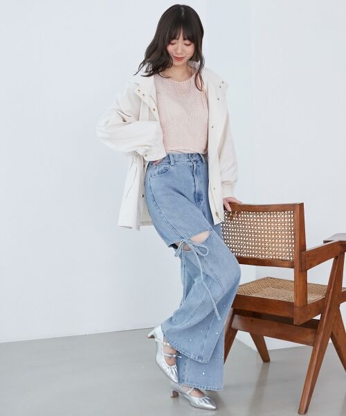 MAJESTIC LEGON / マジェスティックレゴン ブルゾン | ウエストきゅっとミディブルゾン | 詳細10