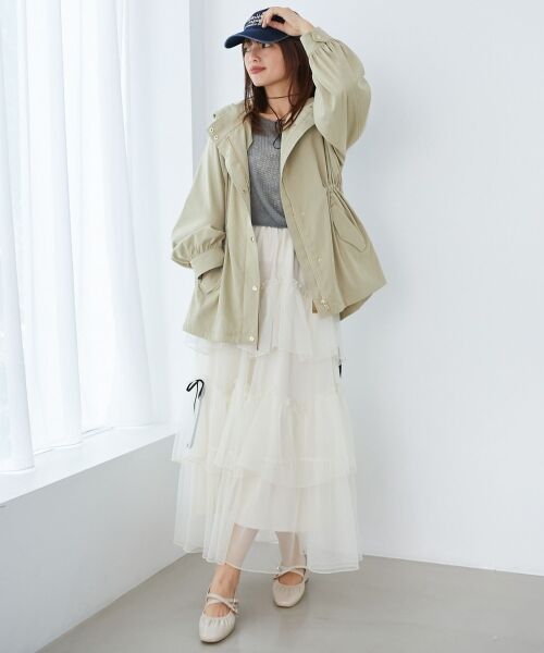 MAJESTIC LEGON / マジェスティックレゴン ブルゾン | ウエストきゅっとミディブルゾン | 詳細22