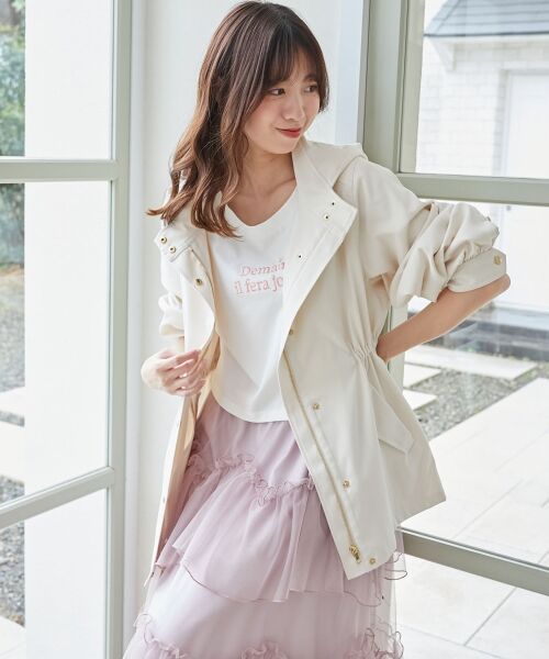 MAJESTIC LEGON / マジェスティックレゴン ブルゾン | ウエストきゅっとミディブルゾン | 詳細3