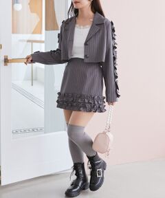 MAJESTIC LEGON / マジェスティックレゴン その他アウター | ブローチセットホイップフリルジャケット