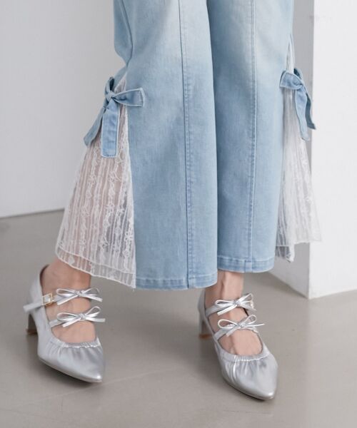 MAJESTIC LEGON / マジェスティックレゴン パンプス | ダブルリボンギャザーパンプス | 詳細12