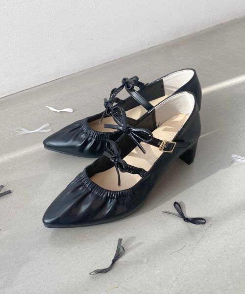 MAJESTIC LEGON / マジェスティックレゴン パンプス | ダブルリボンギャザーパンプス | 詳細23