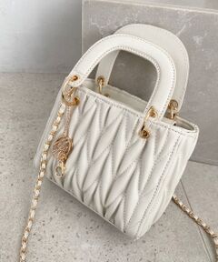 MAJESTIC LEGON / マジェスティックレゴン ハンドバッグ | チャームセットスクエアバッグ