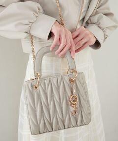 MAJESTIC LEGON / マジェスティックレゴン ハンドバッグ | チャームセットスクエアバッグ