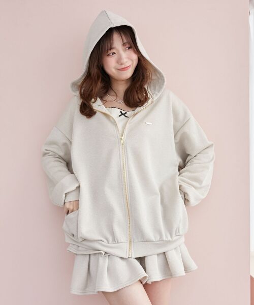 MAJESTIC LEGON / マジェスティックレゴン パーカー | ミディ丈裏毛ジップパーカー | 詳細10