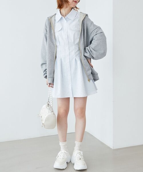 MAJESTIC LEGON / マジェスティックレゴン パーカー | ミディ丈裏毛ジップパーカー | 詳細11