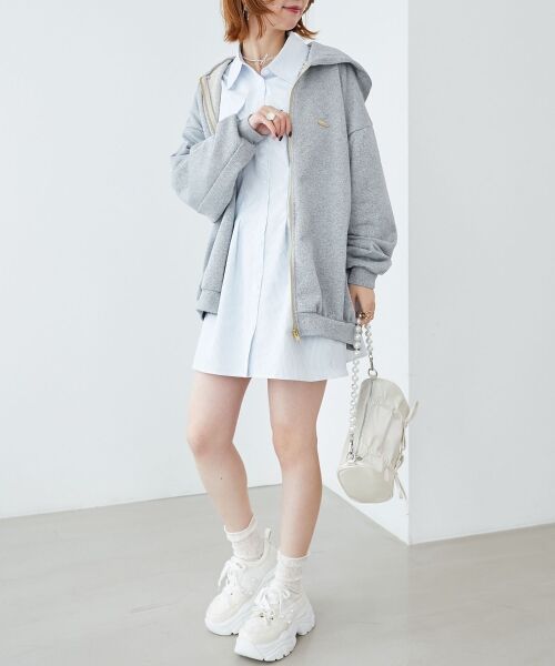 MAJESTIC LEGON / マジェスティックレゴン パーカー | ミディ丈裏毛ジップパーカー | 詳細12