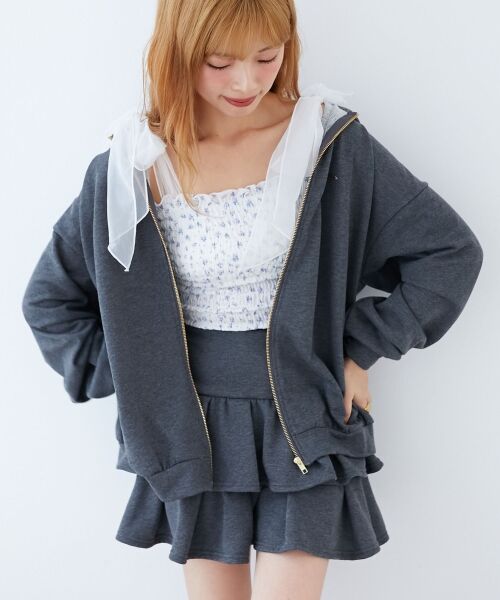 MAJESTIC LEGON / マジェスティックレゴン パーカー | ミディ丈裏毛ジップパーカー | 詳細21