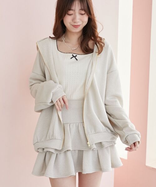 MAJESTIC LEGON / マジェスティックレゴン パーカー | ミディ丈裏毛ジップパーカー | 詳細4