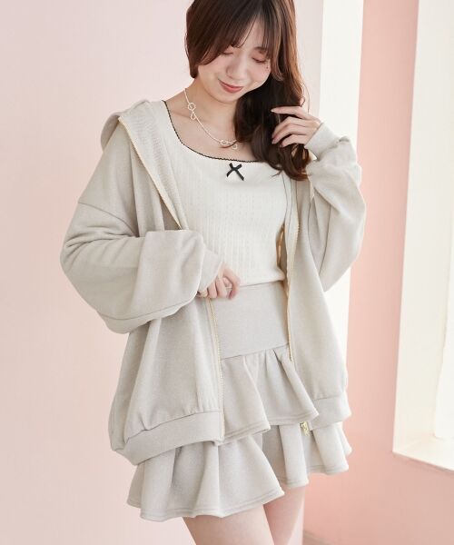 MAJESTIC LEGON / マジェスティックレゴン パーカー | ミディ丈裏毛ジップパーカー | 詳細5