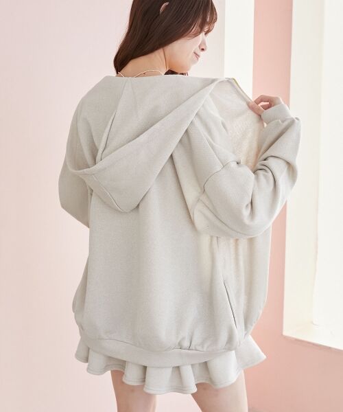 MAJESTIC LEGON / マジェスティックレゴン パーカー | ミディ丈裏毛ジップパーカー | 詳細6