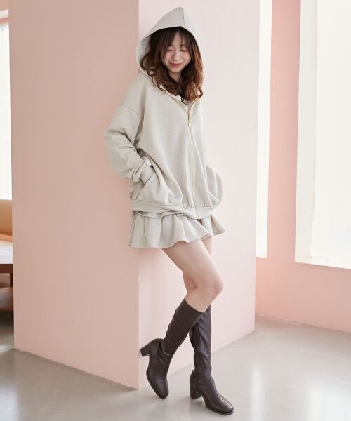 MAJESTIC LEGON / マジェスティックレゴン パーカー | ミディ丈裏毛ジップパーカー | 詳細8