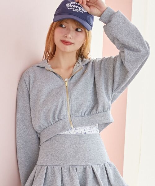 MAJESTIC LEGON / マジェスティックレゴン パーカー | ショート丈裏毛ジップパーカー | 詳細17