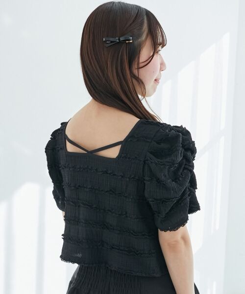 MAJESTIC LEGON / マジェスティックレゴン カーディガン・ボレロ | 前後2wayカットレースフリルカーデ | 詳細22