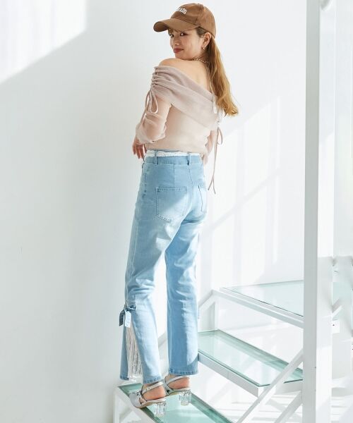 MAJESTIC LEGON / マジェスティックレゴン カットソー | ドロストオフショルラメチュールトップス | 詳細17