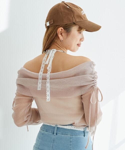 MAJESTIC LEGON / マジェスティックレゴン カットソー | ドロストオフショルラメチュールトップス | 詳細19