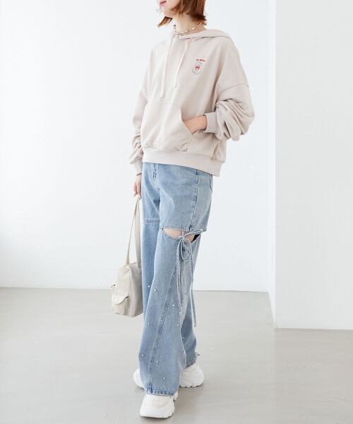 MAJESTIC LEGON / マジェスティックレゴン パーカー | ネコチャン刺繍パーカー | 詳細10