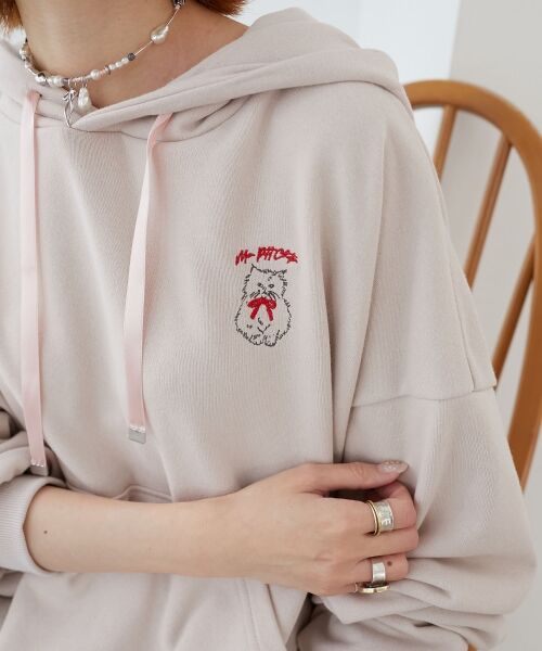 MAJESTIC LEGON / マジェスティックレゴン パーカー | ネコチャン刺繍パーカー | 詳細15