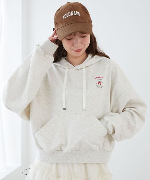 MAJESTIC LEGON / マジェスティックレゴン パーカー | ネコチャン刺繍パーカー | 詳細5