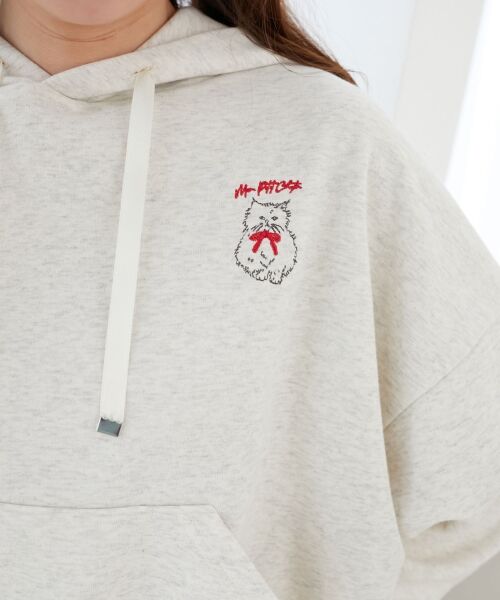 MAJESTIC LEGON / マジェスティックレゴン パーカー | ネコチャン刺繍パーカー | 詳細7