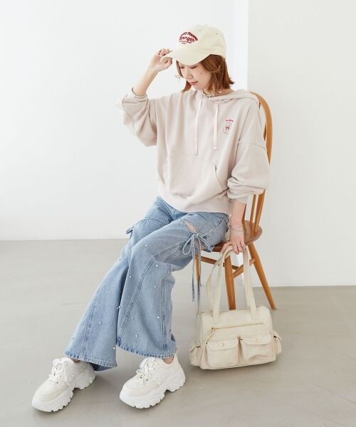 MAJESTIC LEGON / マジェスティックレゴン パーカー | ネコチャン刺繍パーカー | 詳細8