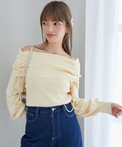 MAJESTIC LEGON / マジェスティックレゴン ニット・セーター | ドロストオフショルニット