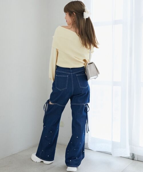 MAJESTIC LEGON / マジェスティックレゴン ニット・セーター | ドロストオフショルニット | 詳細10