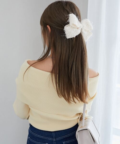 MAJESTIC LEGON / マジェスティックレゴン ニット・セーター | ドロストオフショルニット | 詳細13