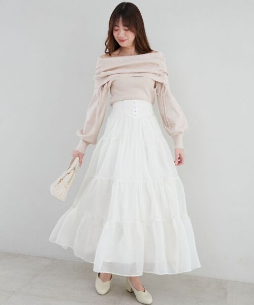 MAJESTIC LEGON / マジェスティックレゴン ニット・セーター | ドロストオフショルニット | 詳細15