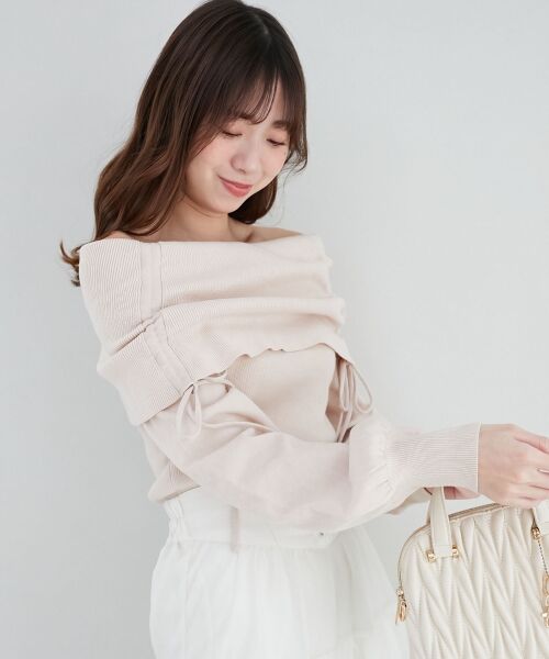 MAJESTIC LEGON / マジェスティックレゴン ニット・セーター | ドロストオフショルニット | 詳細19