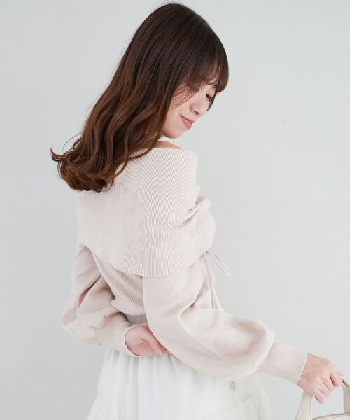 MAJESTIC LEGON / マジェスティックレゴン ニット・セーター | ドロストオフショルニット | 詳細20