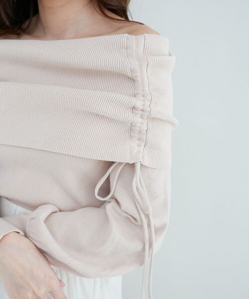 MAJESTIC LEGON / マジェスティックレゴン ニット・セーター | ドロストオフショルニット | 詳細21