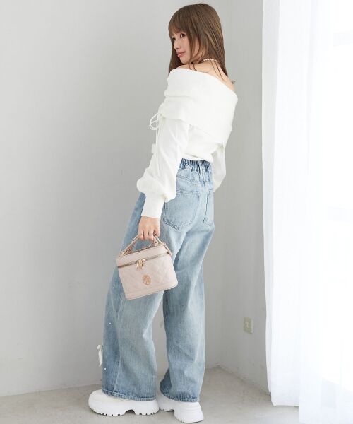 MAJESTIC LEGON / マジェスティックレゴン ニット・セーター | ドロストオフショルニット | 詳細3