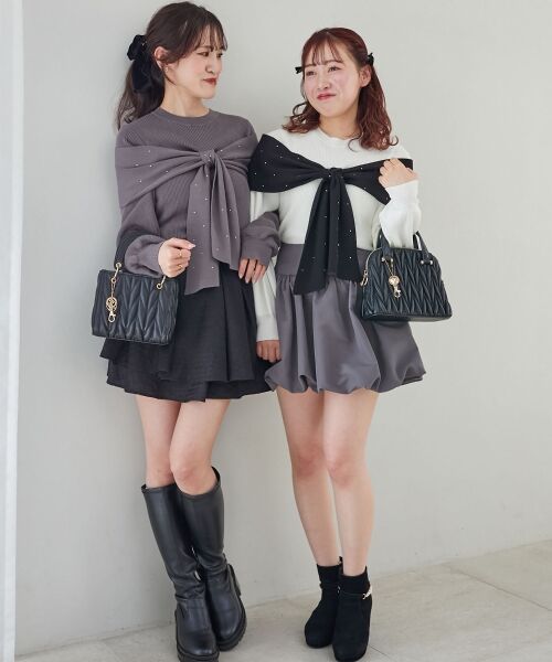 MAJESTIC LEGON / マジェスティックレゴン ニット・セーター | リボンビジューニット | 詳細13