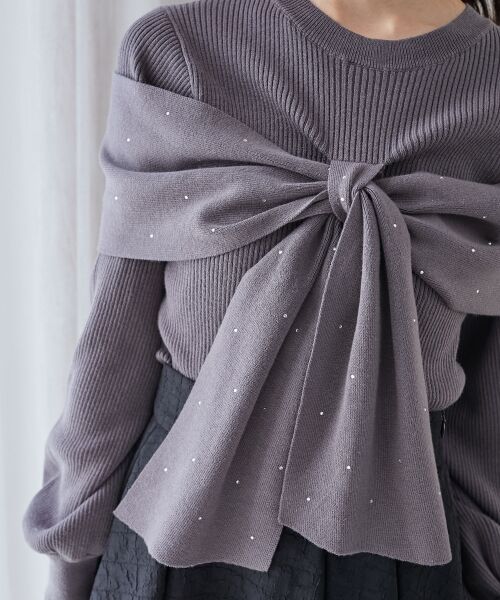 MAJESTIC LEGON / マジェスティックレゴン ニット・セーター | リボンビジューニット | 詳細28