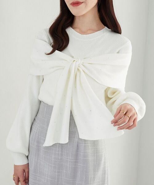 MAJESTIC LEGON / マジェスティックレゴン ニット・セーター | リボンビジューニット | 詳細8