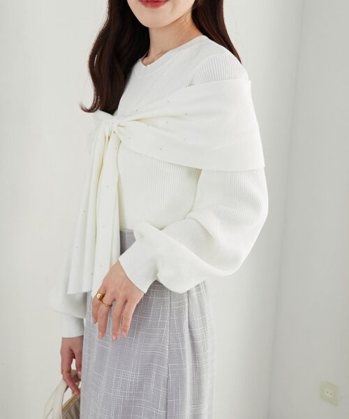 MAJESTIC LEGON / マジェスティックレゴン ニット・セーター | リボンビジューニット | 詳細9